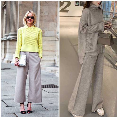 свитер с брюками