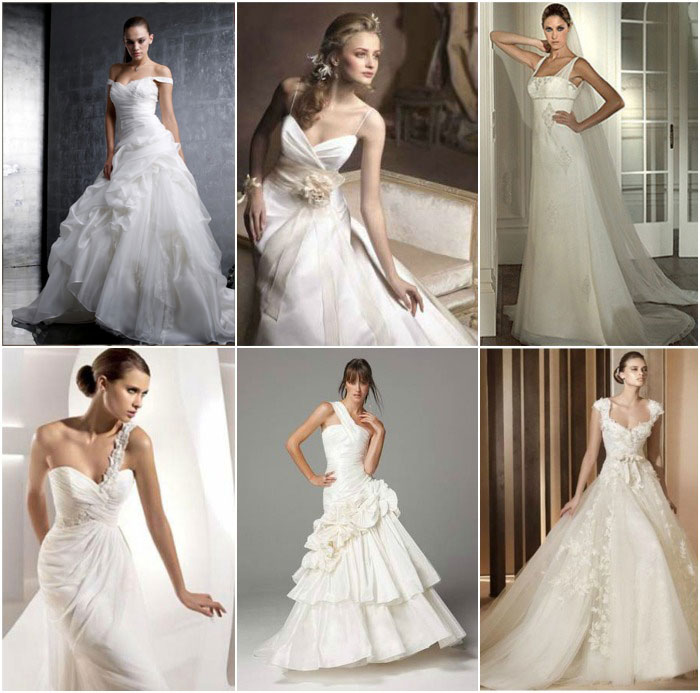 Разнообразие свадебных платьев с лямками